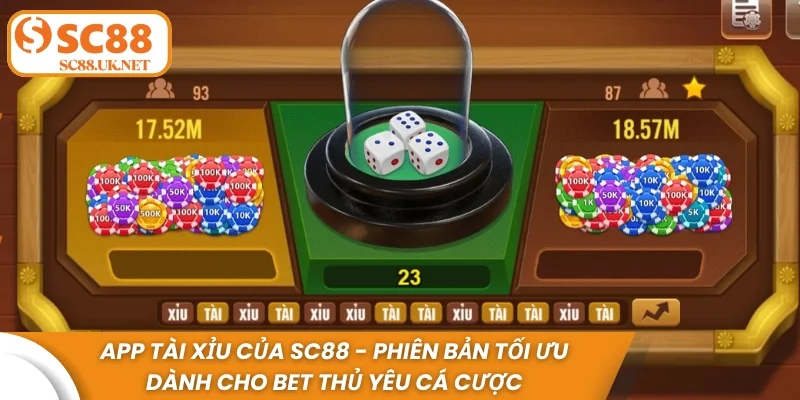 App Tài Xỉu của sc88 - Phiên bản tối ưu dành cho bet thủ yêu cá cược