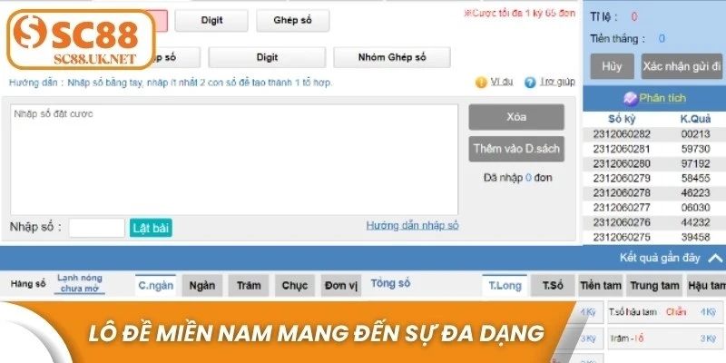 Lô đề miền Nam mang đến sự đa dạng về mức thưởng và cơ hội trúng giải lớn