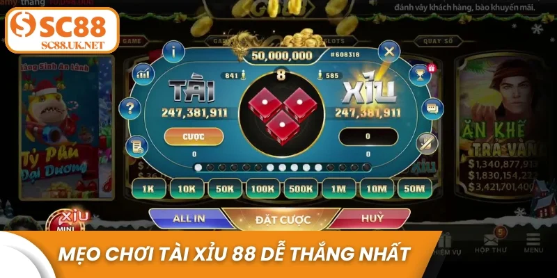 Mẹo chơi Tài Xỉu 88 dễ thắng nhất