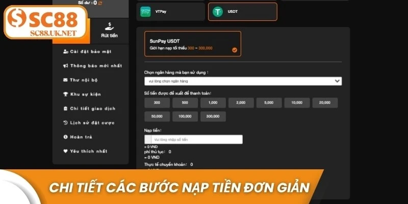 Chi tiết các bước nạp tiền đơn giản, thành công ngay lần đầu