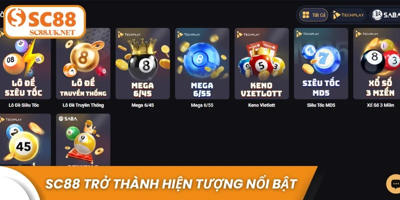 SC88 đang nhanh chóng trở thành hiện tượng nổi bật số 1