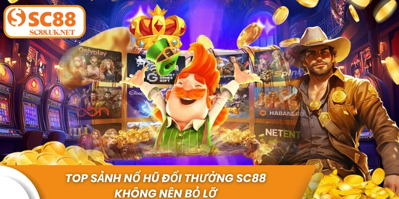Top sảnh nổ hũ đổi thưởng Sc88 không nên bỏ lỡ - Jili, Spadegaming, CQ9,...